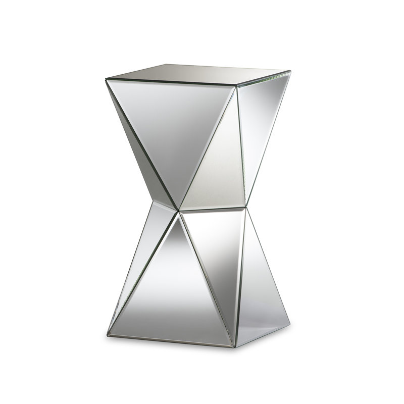 Mercer41 Aracely 24'' Tall Tray Top Block End Table & Reviews Wayfair